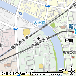 静岡市浜田ポンプ場周辺の地図