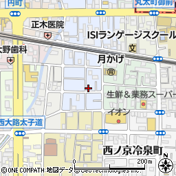 京都府京都市中京区西ノ京平町138周辺の地図