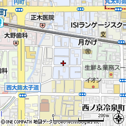 京都府京都市中京区西ノ京平町76周辺の地図