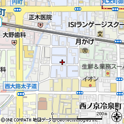 京都府京都市中京区西ノ京平町75周辺の地図