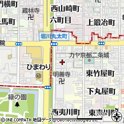 京都府京都市中京区七町目周辺の地図