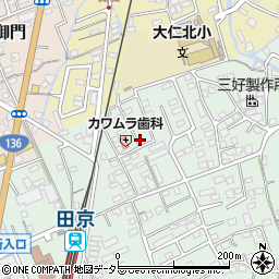 静岡県伊豆の国市田京699-6周辺の地図