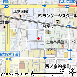 京都府京都市中京区西ノ京平町139周辺の地図