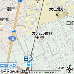 静岡県伊豆の国市田京692-9周辺の地図