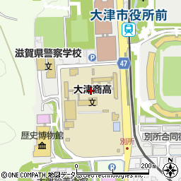 滋賀県立大津商業高等学校周辺の地図