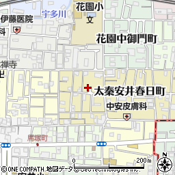 京都府京都市右京区太秦安井東裏町14-9周辺の地図