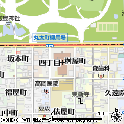 京都地方裁判所　第５民事部・破産係・同廃・管財２係周辺の地図