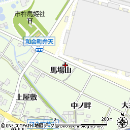 愛知県豊田市和会町（馬場山）周辺の地図