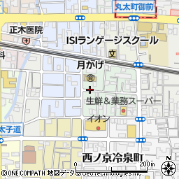 京都府京都市中京区西ノ京南両町周辺の地図