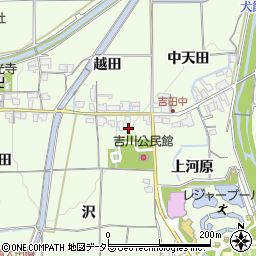 京都府亀岡市吉川町吉田（沢）周辺の地図