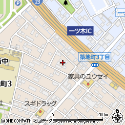 愛知県刈谷市築地町3丁目32周辺の地図