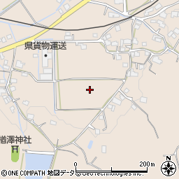 岡山県美作市楢原下周辺の地図