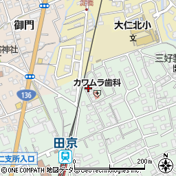 静岡県伊豆の国市田京692-16周辺の地図