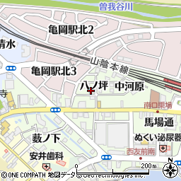 京都府亀岡市追分町八ノ坪周辺の地図