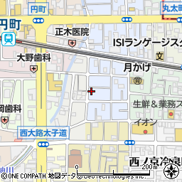 京都府京都市中京区西ノ京平町83周辺の地図