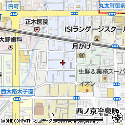 京都府京都市中京区西ノ京平町71周辺の地図