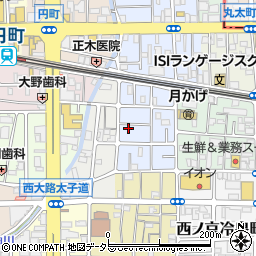 京都府京都市中京区西ノ京平町61周辺の地図