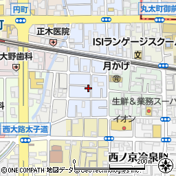 京都府京都市中京区西ノ京平町70周辺の地図
