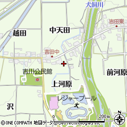 京都府亀岡市吉川町吉田（上河原）周辺の地図