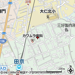 静岡県伊豆の国市田京699-2周辺の地図
