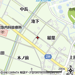 愛知県豊田市和会町稲葉47周辺の地図