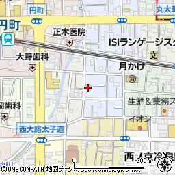 京都府京都市中京区西ノ京平町84周辺の地図