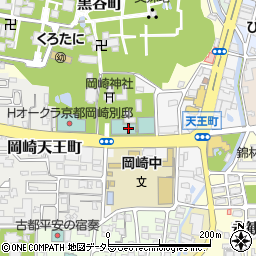 ホテル平安の森京都周辺の地図