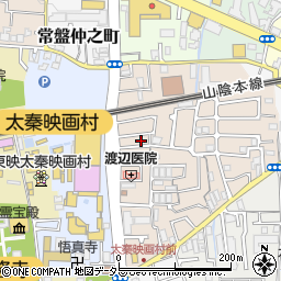 京都府京都市右京区太秦一ノ井町33-28周辺の地図