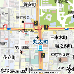 京都府京都市中京区大倉町周辺の地図