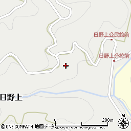 岡山県真庭市日野上周辺の地図