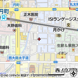 京都府京都市中京区西ノ京平町60周辺の地図