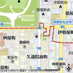 京都府京都市中京区下御霊前町周辺の地図