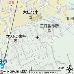 静岡県伊豆の国市田京713-4周辺の地図