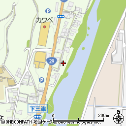 兵庫県宍粟市山崎町三津281周辺の地図