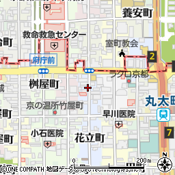 京都府京都市中京区玉植町周辺の地図