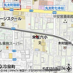 京都府京都市中京区西ノ京車坂町周辺の地図