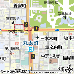 京都府京都市中京区砂金町周辺の地図