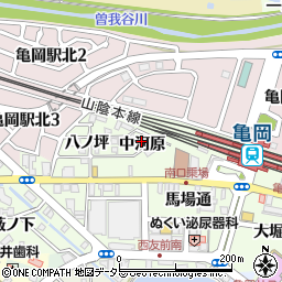 京都府亀岡市追分町中河原周辺の地図