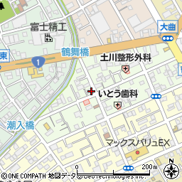 静岡県静岡市清水区鶴舞町周辺の地図