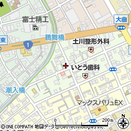 静岡県静岡市清水区鶴舞町周辺の地図