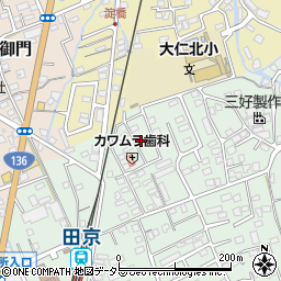 静岡県伊豆の国市田京699-14周辺の地図