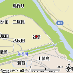 京都府亀岡市保津町（辻堂）周辺の地図