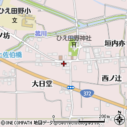 京都府亀岡市稗田野町佐伯大日堂32-2周辺の地図