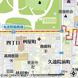 京都府京都市中京区舟屋町周辺の地図