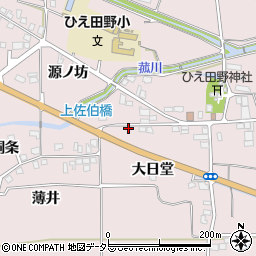 京都府亀岡市稗田野町佐伯大日堂24周辺の地図