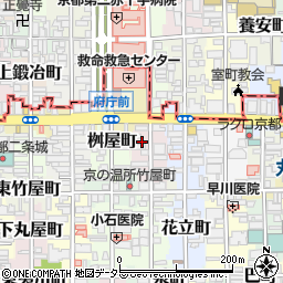 京都府京都市中京区大炊町周辺の地図