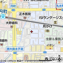 京都府京都市中京区西ノ京平町57周辺の地図