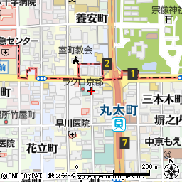 京都府京都市中京区西方寺町周辺の地図