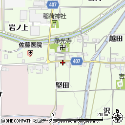 京都府亀岡市吉川町吉田堅田周辺の地図