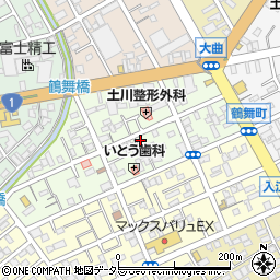 静岡県静岡市清水区鶴舞町3-35周辺の地図